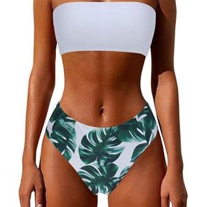 Cheeky High Waisted 2 Piece Swimsuit